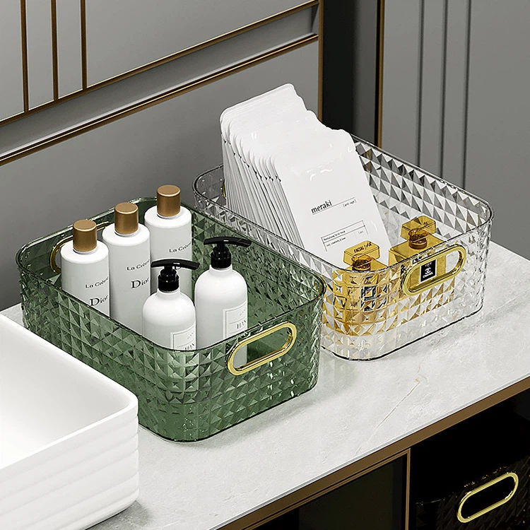 Diamond Pattern Cosmetic Storage Box