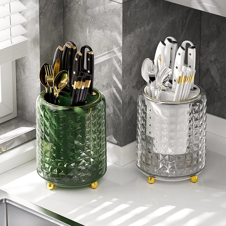 Diamond Pattern Rotating Knife Rack